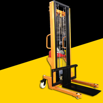 电动叉车装卸搬运手动液压堆高车加高 叉车升降手推堆高机 加厚型电动