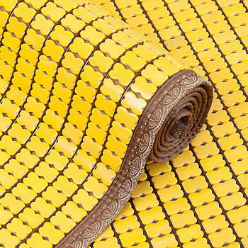 凉席沙发垫夏季凉坐垫椅子麻将席凉垫竹凉席沙发坐垫 若米扇花窄边 55