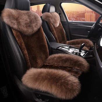 傲程冬季澳洲纯羊毛汽车坐垫貂毛座垫皮毛一体奔驰e级c260le300lglc26