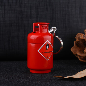 锅花式趣味打火机创意外壳礼盒女款奇形怪状可爱特色潮流 红色煤气罐