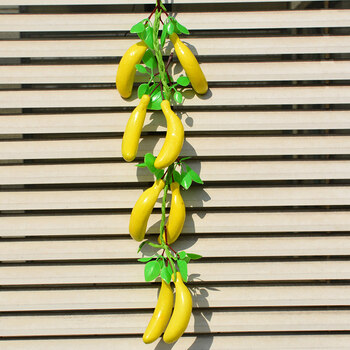 仿真水果蔬菜模型套装蔬果儿童启蒙摄影水果店装饰假水果仿真 香蕉8头