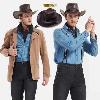 荒野大镖客2亚瑟61摩根同款夹克单排扣百搭牛仔外套纯色长袖休闲外