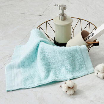 棉田坦托珞怀旧方巾纯棉小毛巾男女士全棉柔软吸水洗脸擦手方巾 浅