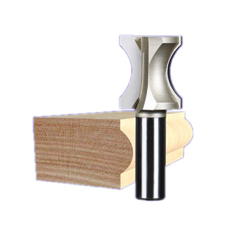 电木铣修边机雕刻机木工刀具平底弧型刀弧形刀圆弧刀木工铣刀 1/4*1/4