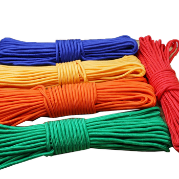 家用扁带耐磨涤纶户外呢绒绳彩色手工编织捆绑绳拉力 yj 4mm-10米(10