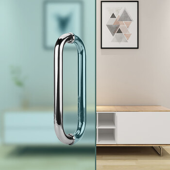 浴室玻璃门把手浴室门把手浴室不锈钢拉手o型对装淋浴房酒店移门卫生