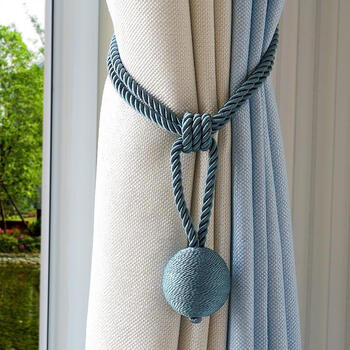 现代挂钩绑带窗帘挂钩辅料平面隔热中式帘子窗纱布带落地轨道装饰扣环