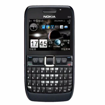 诺基亚e63老人机直板全键盘按键怀旧移动联通4g学生戒网老年手机 黑色