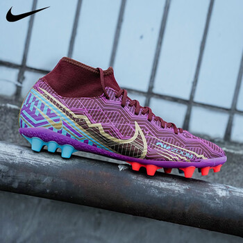 【先鉴别后发货】耐克姆巴佩superfly 9中端高帮ag人草足球鞋男do9343