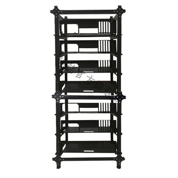 DNF机箱架子工作室机架开放式机架机箱 裸机机架子游戏工作室机架 一列7位带垫脚 35x55【图片 价格 品牌 报价】-京东