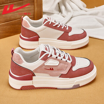 回力(warrior)女鞋子女透气网鞋板鞋小白鞋运动休闲鞋官方旗舰店 米粉