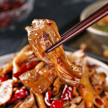 鸭郡把鸭肠头香辣新鲜冷冻熟食川味零食麻辣小吃肉类鸭肠120g