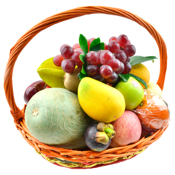 水果果篮 新鲜水果礼篮约12种水果55kg北京同城 果果玉香12种水果5
