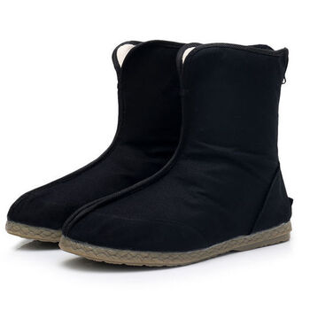 洁萍雅汉服鞋子男古风古装鞋子男古装靴春夏民族传统老北京汉服靴纯色