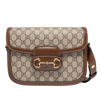 gucci古驰女包 女士1955系列小号翻盖马衔扣单肩斜挎马鞍包 602204