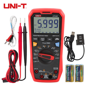 优利德（UNI-T）UT61D+ 数字万用表高精度智能防烧自动电工万能表温度测量1000V