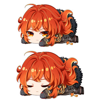 原神周边抱枕派蒙可莉空荧二次元玩偶双面米哈游公仔挂件 卢姥爷 趴趴