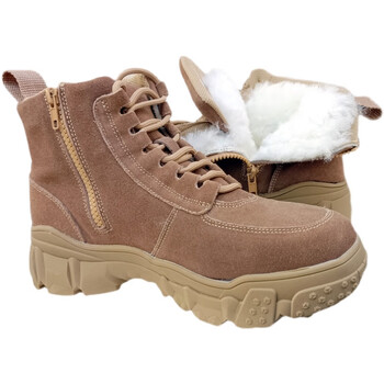 陆军作战鞋冬季皮毛一体雪地棉靴男加厚纯羊毛靴东北防寒大棉靴防水