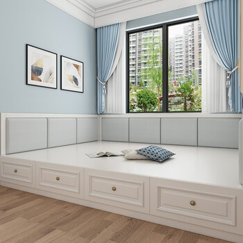 仙逸格 榻榻米软包墙围定制榻榻米靠背软包墙围床头板自粘防撞床头