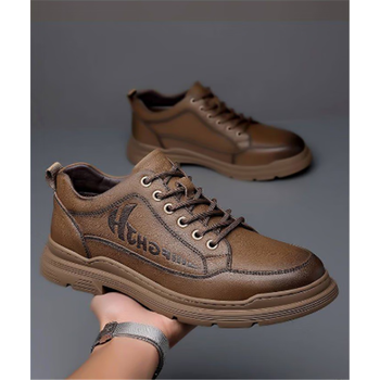 橦华【秋冬新款】巴顿马丁男鞋飞行员牛皮鞋手工上线透气休闲鞋 7107