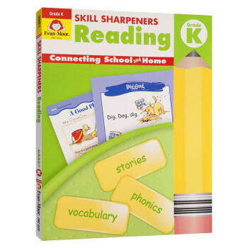 Evan Moor 技能铅笔刀 阅读练习册 幼儿园小中班 Skill Sharpeners Reading Grade PreK