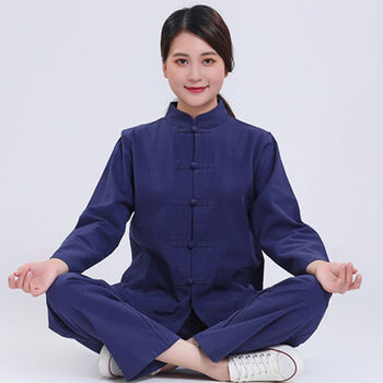 道服中国风佛家衣服女夏中国风道服女夏季佛系禅服打坐佛海清居士服女