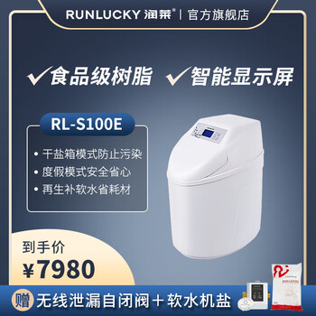 润莱全自动中央软水机度假模式别墅型软水处理器 RL-S100E