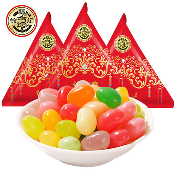 徐福记喜铺彩豆软糖1500g(约84包左右)水果味软糖糖果 什锦水果味