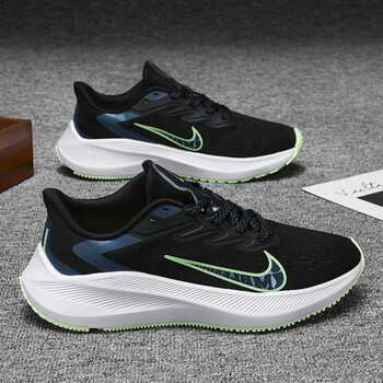 耐克顿莆田纯原1飞马37代38zoom登月破二飞马跑步鞋马拉松运动 w7黑蓝