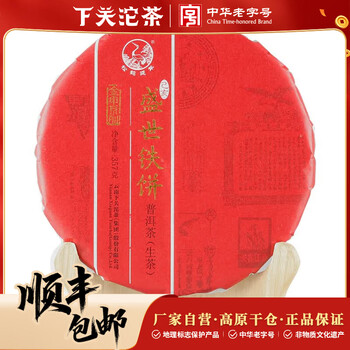 下关沱茶 已亥盛世铁饼 普洱生茶 2019年 357克
