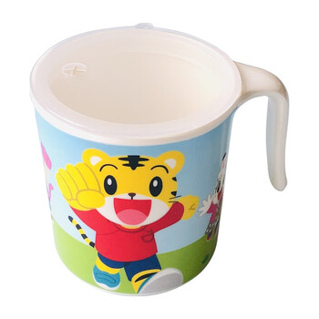 五和儿童水杯家用卡通密胺幼儿园喝水宝宝牛奶杯小猪佩奇杯子 巧虎