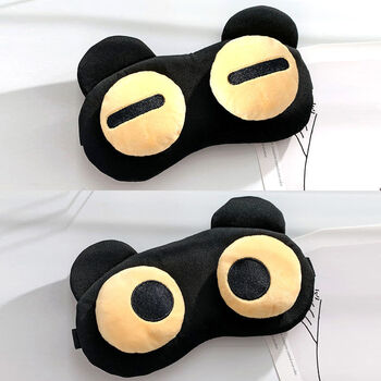 夏季眼罩女睡眠i助眠遮光可爱儿童睡觉疲i劳熬夜卡通眼罩男学生 大眼