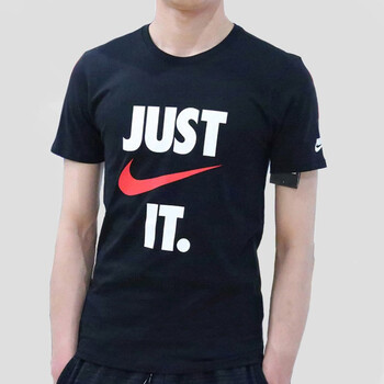 耐克(nike) 新款男装运动休闲圆领透气舒适针织短袖满分t恤 aq5195