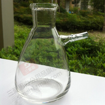 具上嘴抽滤瓶125ml 过滤瓶 厚料 高硼硅