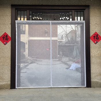 金刚砂门帘加宽防蚊门帘大尺寸金刚砂门遮蚊防风对吸进户门双开室外防