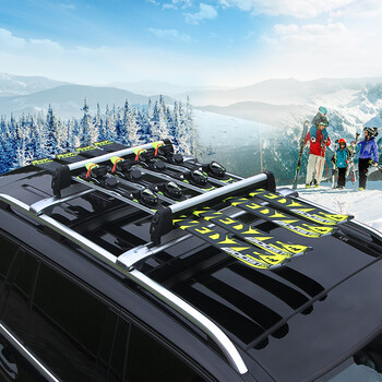 韦帕 车顶滑雪板架汽车suv滑雪板固定行李架车载雪橇架滑鞋车顶架