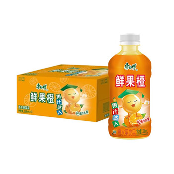 康师傅鲜果橙330ml12瓶果汁果味饮料整箱装