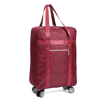 辰鹿行李袋超大容量结实防水牛津布带轮子轻便学生短途出行手提旅行包