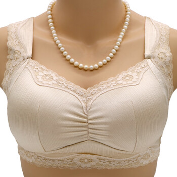 妈妈无钢圈文胸女士全罩杯聚拢全包大码胸罩老人布内衣薄wxy 肤色 75b