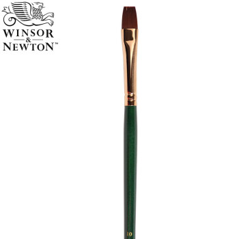 温莎牛顿 长杆高弹尼龙毛 丙烯油画笔  适合丙烯画油画创作 短平头10号