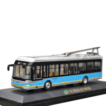 北京公交车模型103路电车电尼1:64 单机简装北