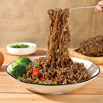 【免煮】网红黑荞麦面低脂代餐面素食非油炸方便面粗粮苦荞杂粮面