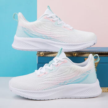 李宁舒适同类型2023年春季新款运动鞋女网鞋超轻网面透气软底百搭防滑