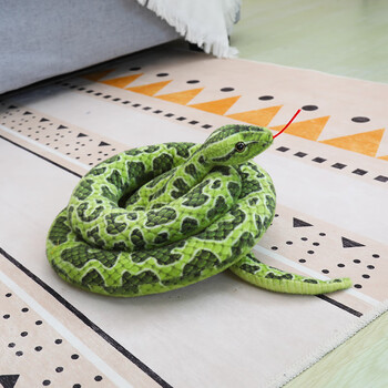 暮柒仿真蛇公仔毛绒玩具大号假蟒蛇玩偶创意整蛊小蛇生宵蛇男女孩礼物