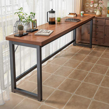 立太(leadtek)靠墙吧台桌长条桌家用阳台吧台桌靠窗一体式客厅吧台桌