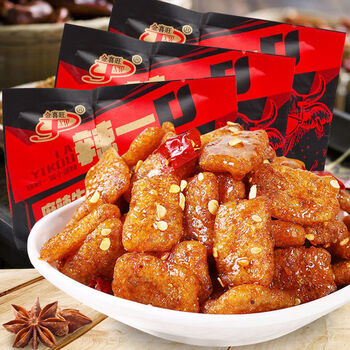 金喜旺素肥牛20g辣一口素牛肉味风味大豆筋包装休闲零食小吃辣条