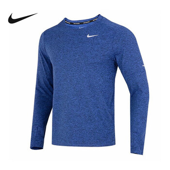 nike耐克长袖针织衫男子运动休闲上衣圆领运动跑步t恤dd475545117592
