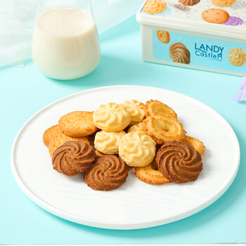 达利园好吃点蓝蒂堡曲奇饼干盒装小包装零食年货伴手送礼喜饼 好吃点