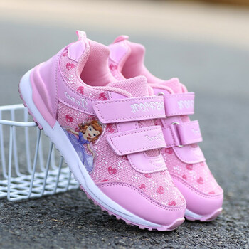 童鞋女童运动鞋2018春秋季新款小学生防滑休闲鞋儿童运动鞋女童鞋 107