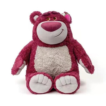 迪士尼有防伪玩具总动员lotso熊公仔毛绒玩具 25cm 芬芳款